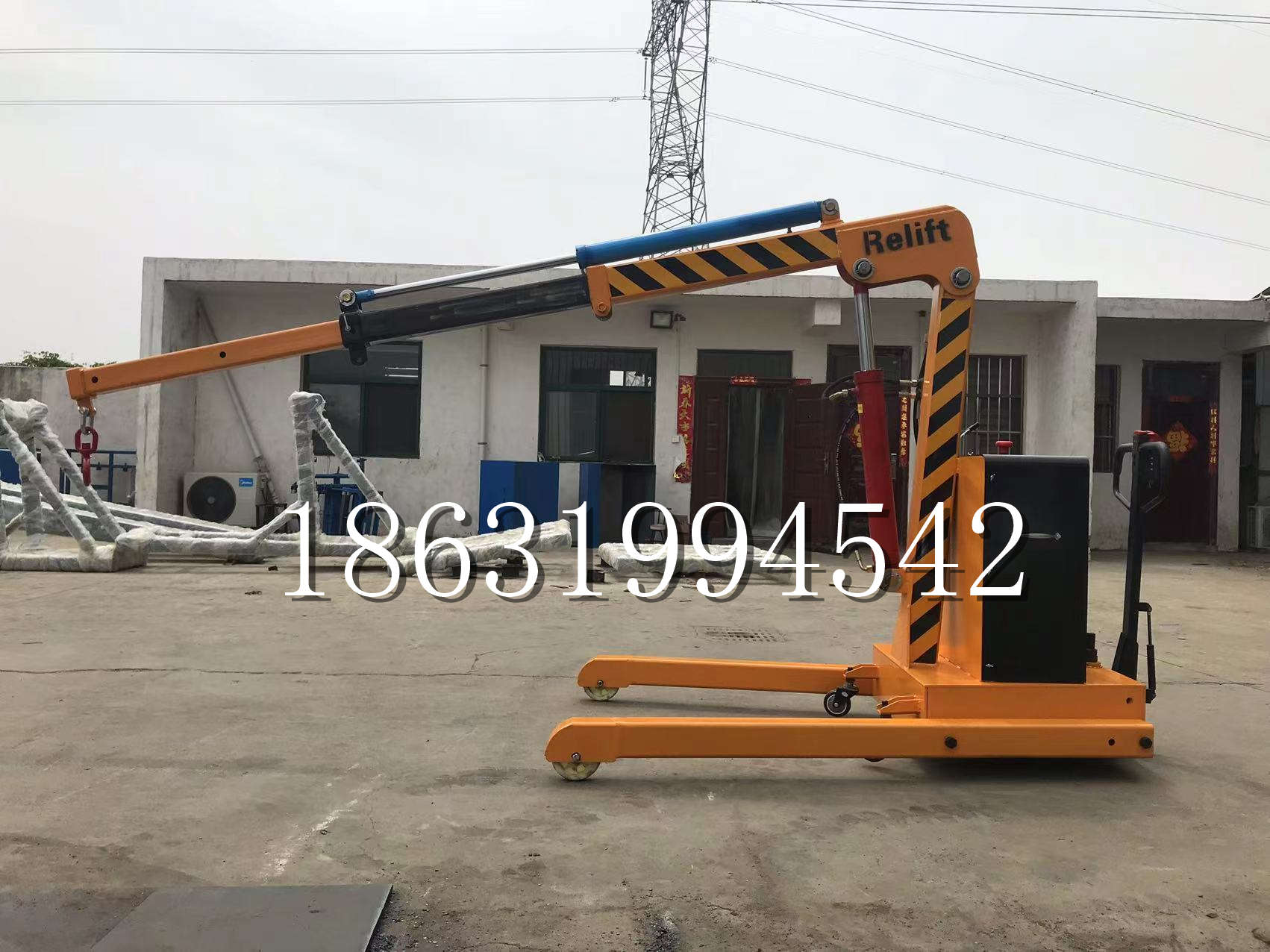 保定市久征定做3吨三轮随车吊 农用园林绿化移树吊 平板工程用小吊机